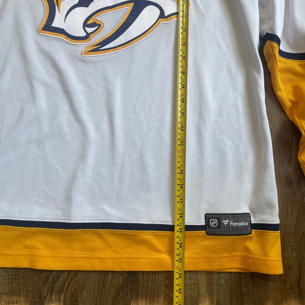 Fanatics Nashville Predators NHL Hockey Jersey Mens 3XL White Gold - Picture 6 of 9